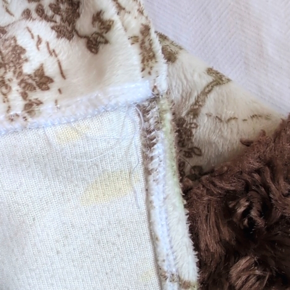 bizoux toile velour matching outfit set with faux fur trim 12 months baby girl - Picture 5 of 16